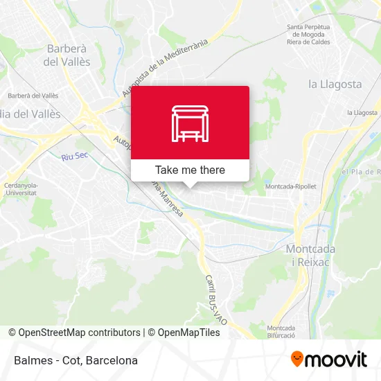 mapa Balmes - Cot