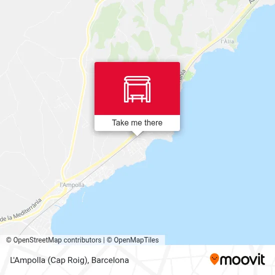 L'Ampolla (Cap Roig) map