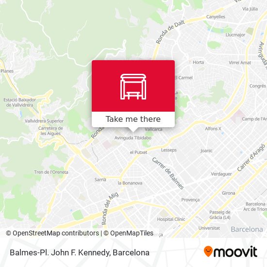 Balmes-Pl. John F. Kennedy map