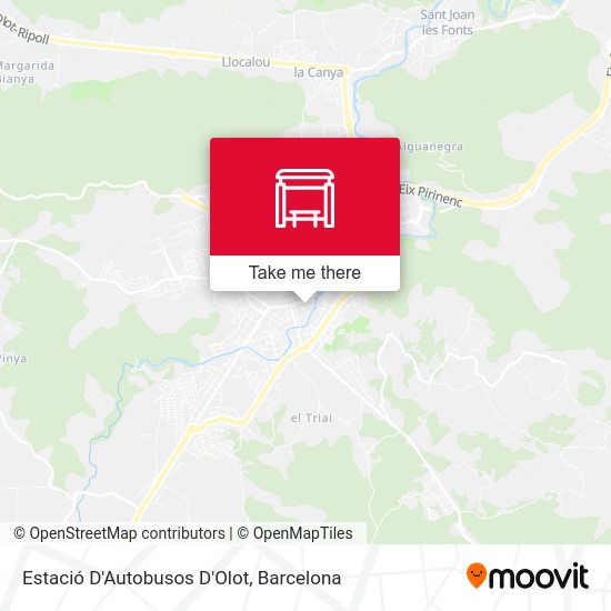 Estació D'Autobusos D'Olot map