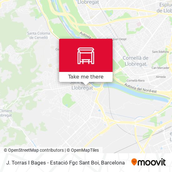 J. Torras I Bages - Estació Fgc Sant Boi map