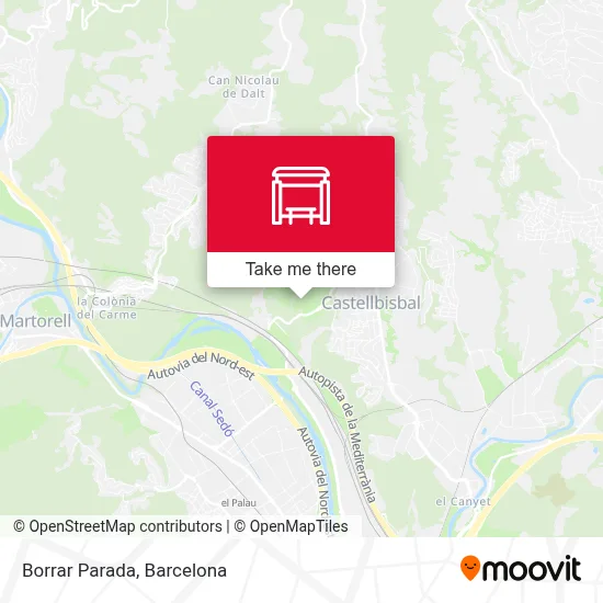 Borrar Parada map