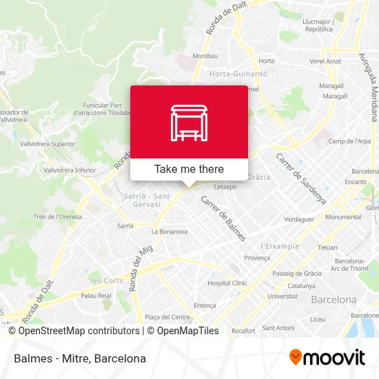 Balmes - Mitre map