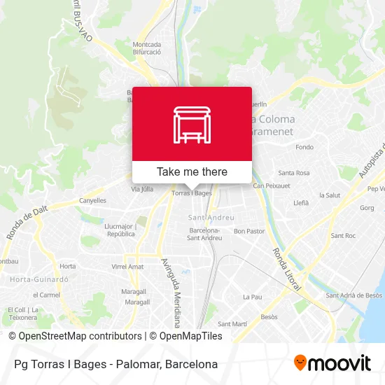 Pg Torras I Bages - Palomar map