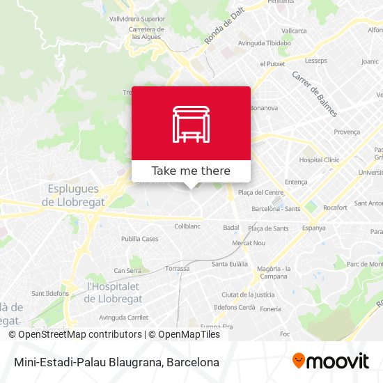Mini-Estadi-Palau Blaugrana map
