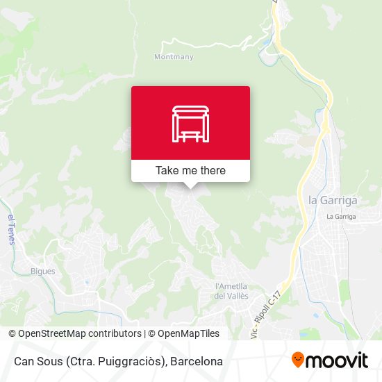 Can Sous (Ctra. Puiggraciòs) map