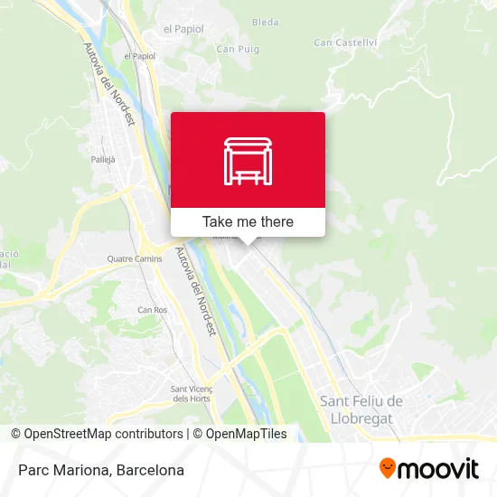 Parc Mariona map
