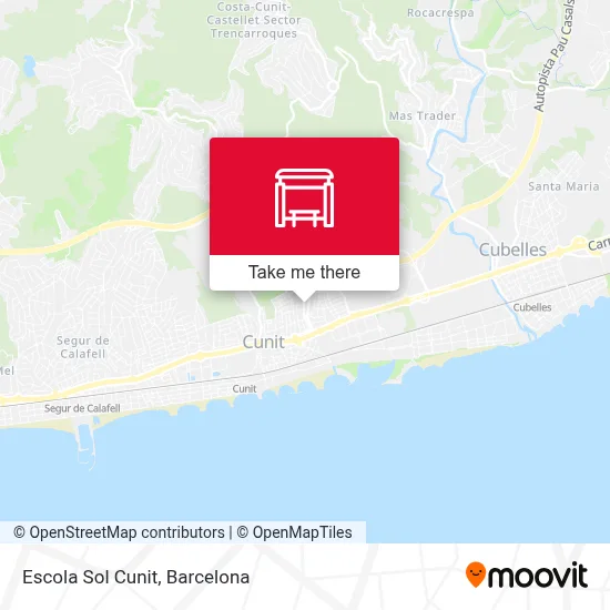 mapa Escola Sol Cunit