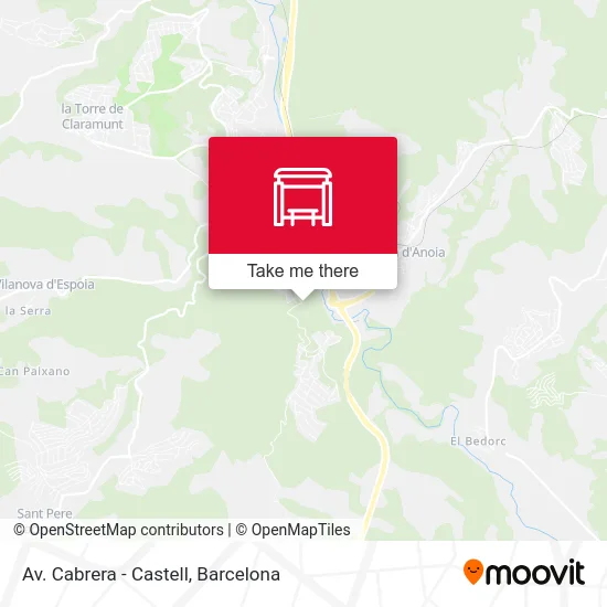 Av. Cabrera - Castell map