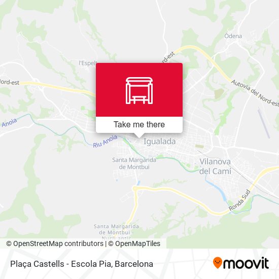 Plaça Castells - Escola Pia map
