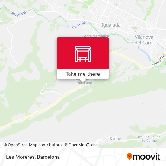 Les Moreres map