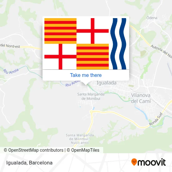 Igualada map
