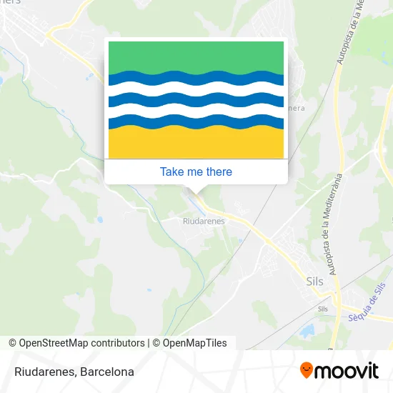 mapa Riudarenes