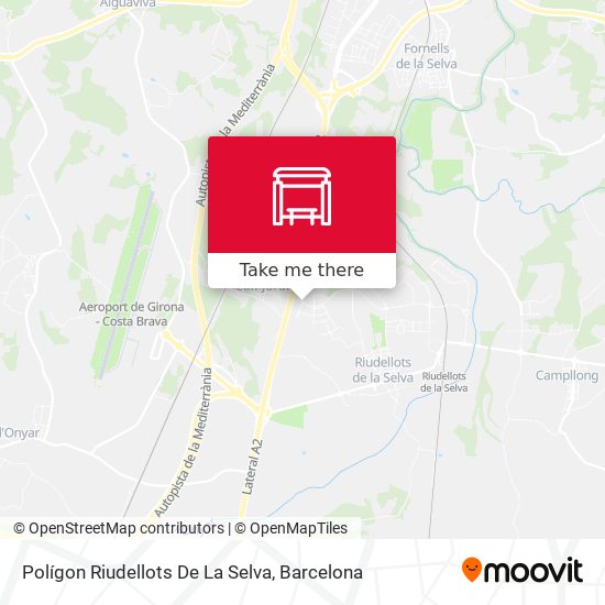 Polígon Riudellots De La Selva map