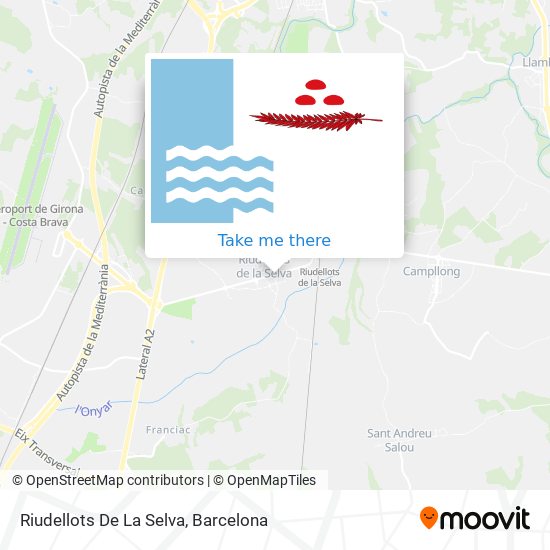 Riudellots De La Selva map