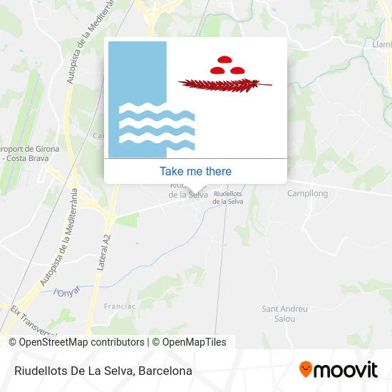 Riudellots De La Selva map