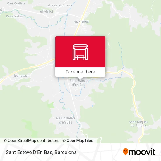 mapa Sant Esteve D'En Bas