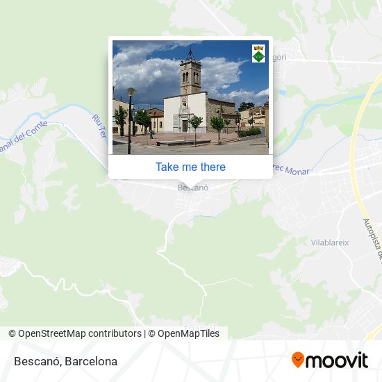 Bescanó map