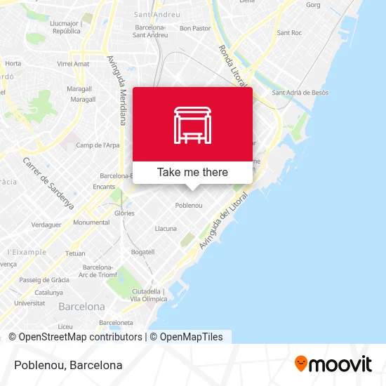 Poblenou map