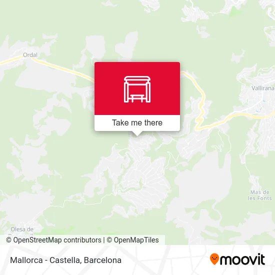 Mallorca - Castella map