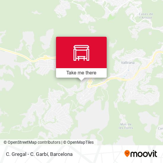 C. Gregal - C. Garbí map