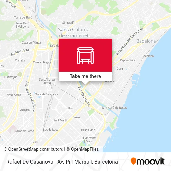 Rafael De Casanova - Av. Pi I Margall map