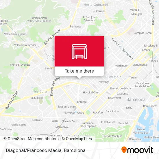 Diagonal/Francesc Macià map