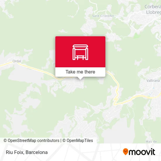 mapa Riu Foix