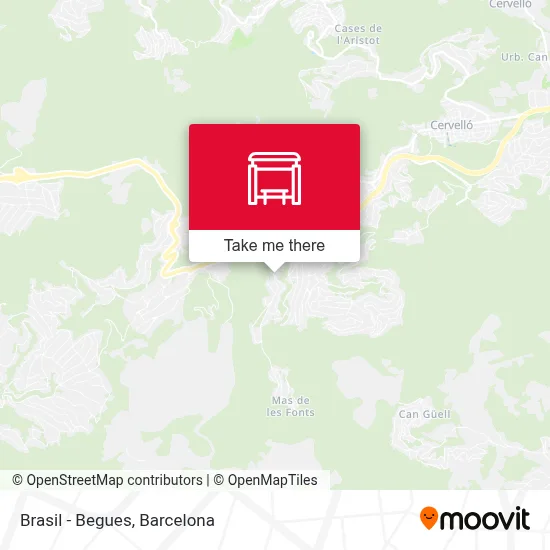 Brasil - Begues map
