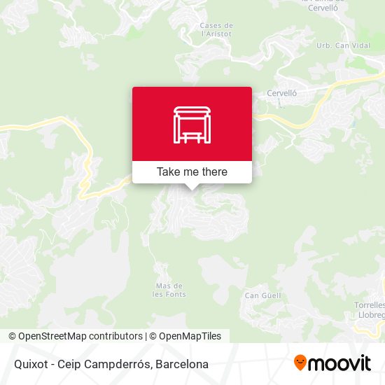 Quixot - Ceip Campderrós map