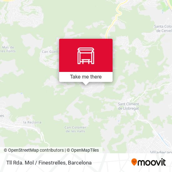Tll Rda. Mol / Finestrelles map