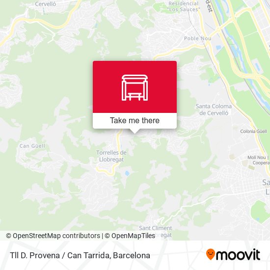 Tll D. Provena / Can Tarrida map