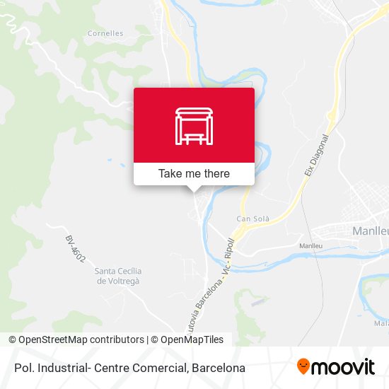 Pol. Industrial- Centre Comercial map