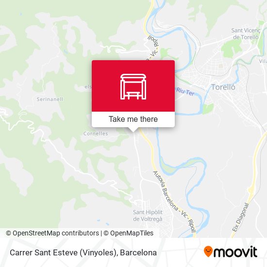 Carrer Sant Esteve (Vinyoles) map