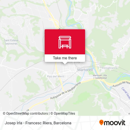 Josep Irla - Francesc Riera map