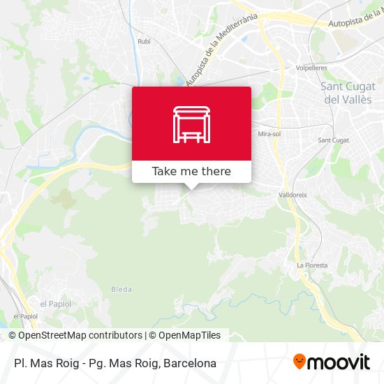 Pl. Mas Roig - Pg. Mas Roig map