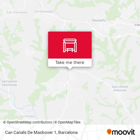 Can Canals De Masbover 1 map