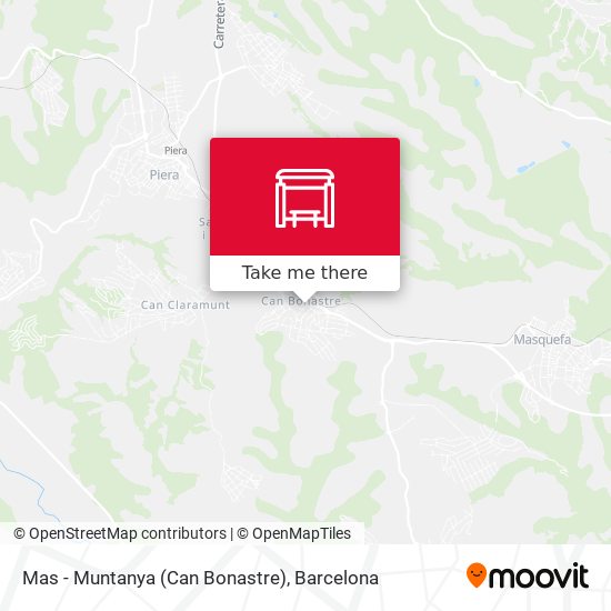 Mas - Muntanya (Can Bonastre) map