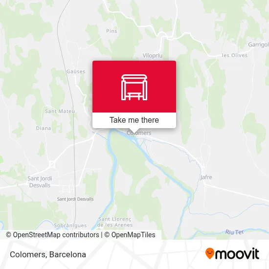 Colomers map