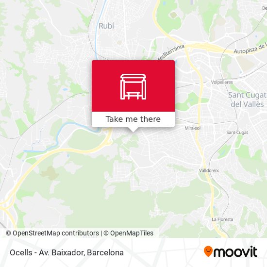 Ocells - Av. Baixador map