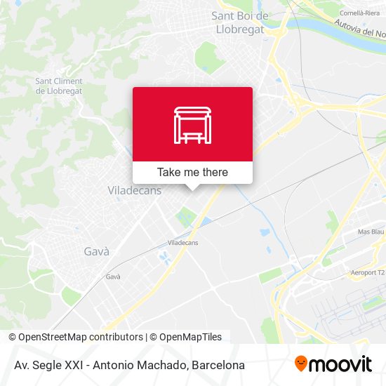 mapa Av. Segle XXI - Antonio Machado