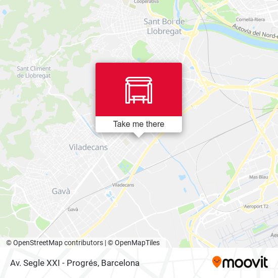 Av. Segle XXI - Progrés map