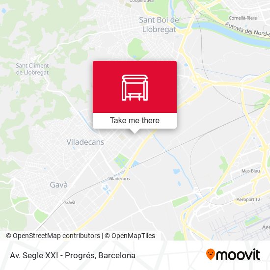 Av. Segle XXI - Progrés map