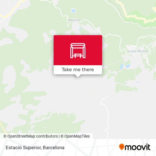 Estació Superior map