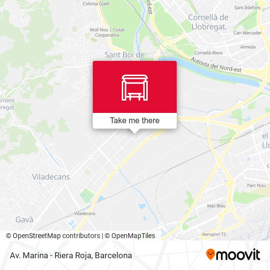 mapa Av. Marina - Riera Roja