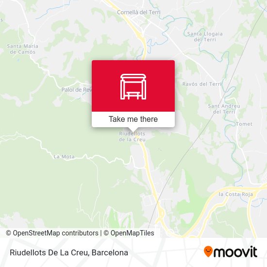 Riudellots De La Creu map
