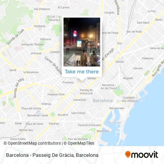 mapa Barcelona - Passeig De Gràcia