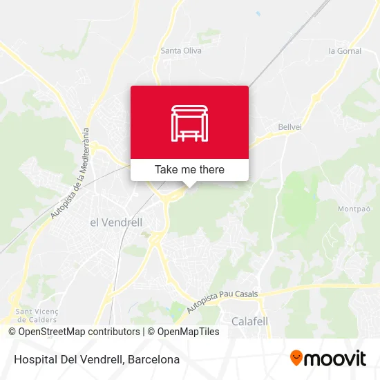 Hospital Del Vendrell map