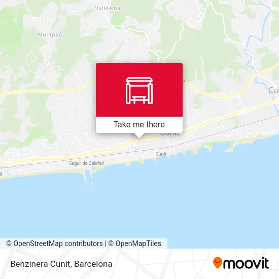 Benzinera Cunit map