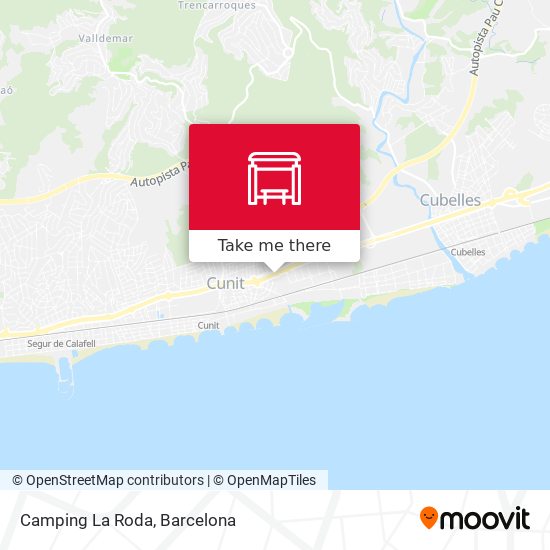 Camping La Roda map